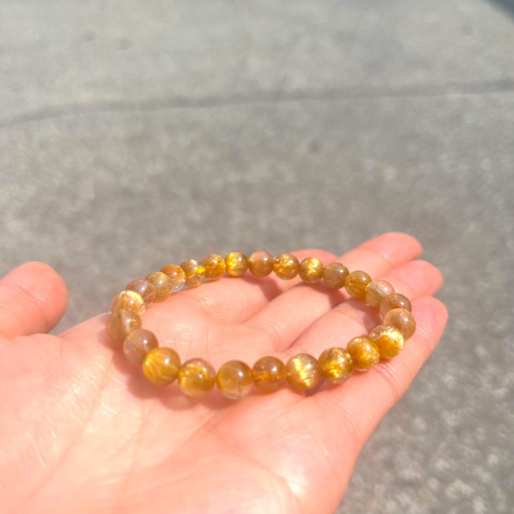 Golden Rutilated quartz